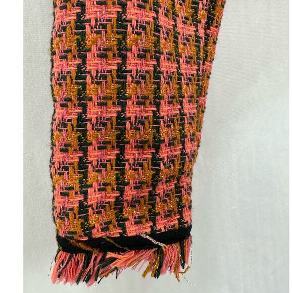 Anthropologie Maeve Pink Tweed Cropped Blazer Jacket – Size 4 - Picture 8 of 10